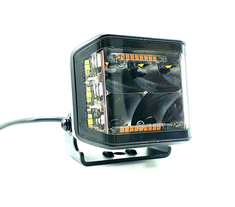 70 watt side shooter met amber flitser ECE R65